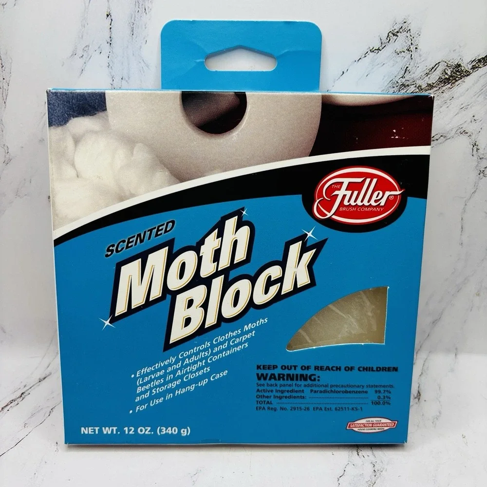 Fuller Scented Moth Block Clean Cotton 12 Oz Vintage NOS Discontinued USA
